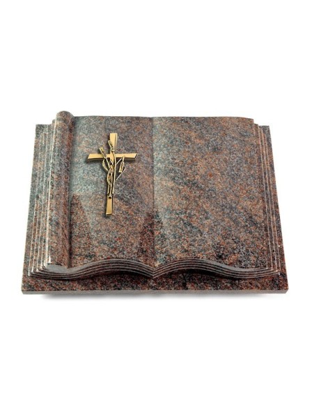 Grabbuch Antique/Paradiso Kreuz/Ähren (Bronze) 50x40
