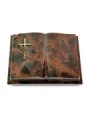 Grabbuch Livre Auris/Aruba Kreuz/Rosen (Bronze) 50x40