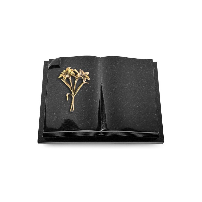 Grabbuch Livre Auris/Indisch Black Lilie (Bronze) 50x40