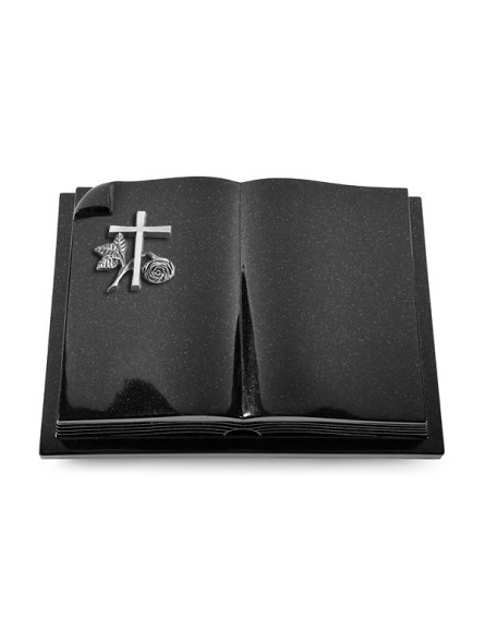 Grabbuch Livre Auris/Indisch Black Kreuz 1 (Alu) 50x40