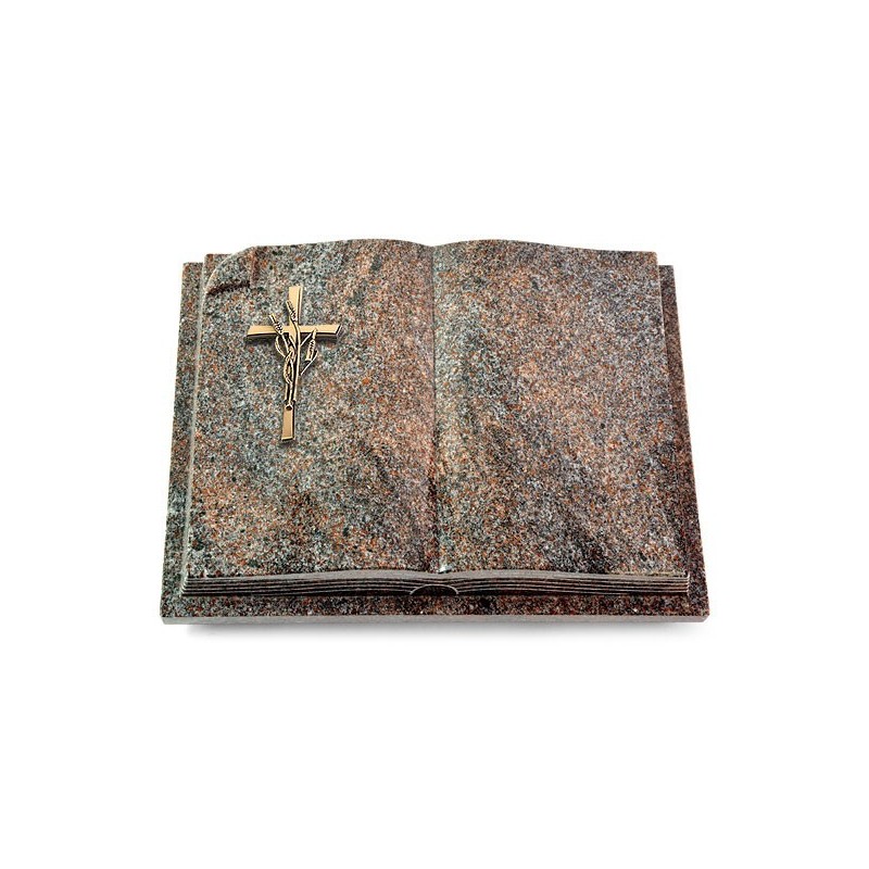 Grabbuch Livre Auris/Paradiso Kreuz/Ähren (Bronze) 50x40
