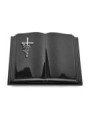Grabbuch Livre Pagina/Indisch Black Kreuz/Rosen (Alu) 50x40