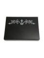 Grabtafel Indisch Black Pure Kreuz 5