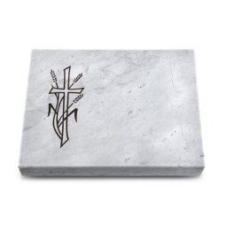 Grabtafel Omega Marmor Pure Kreuz 4