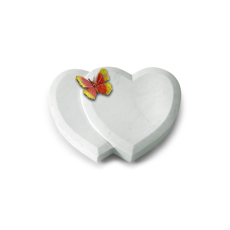 Grabkissen Amoureux/Omega Marmor Papillon 2 (Color)