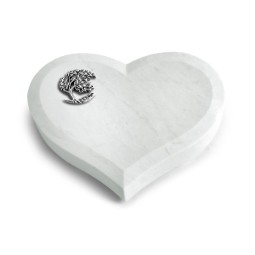 Grabkissen Coeur/Omega Marmor Baum 1 (Alu)