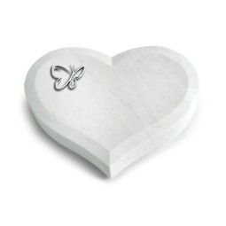 Grabkissen Coeur/Omega Marmor Papillon (Alu)