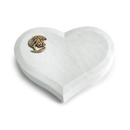 Grabkissen Coeur/Omega Marmor Baum 1 (Bronze)