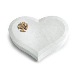 Grabkissen Coeur/Omega Marmor Baum 3 (Bronze)