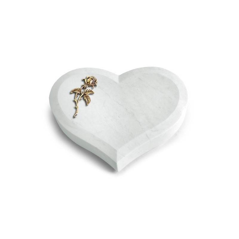 Grabkissen Coeur/Omega Marmor Rose 2 (Bronze)