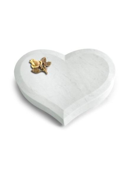 Grabkissen Coeur/Omega Marmor Rose 3 (Bronze)