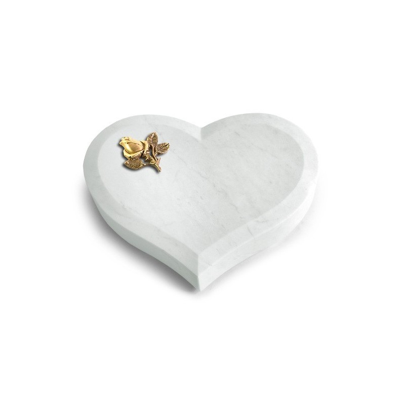 Grabkissen Coeur/Omega Marmor Rose 3 (Bronze)