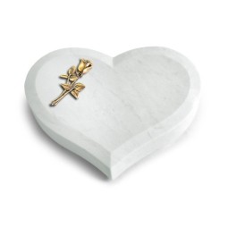 Grabkissen Coeur/Omega Marmor Rose 8 (Bronze)