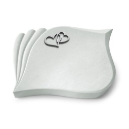 Grabkissen Eterna/Omega Marmor Herzen (Alu)