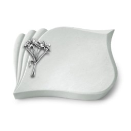 Grabkissen Eterna/Omega Marmor Lilie (Alu)