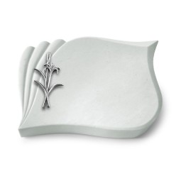 Grabkissen Eterna/Omega Marmor Lilienzweig (Alu)