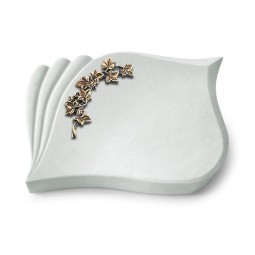 Grabkissen Eterna/Omega Marmor Efeu (Bronze)