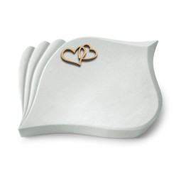 Grabkissen Eterna/Omega Marmor Herzen (Bronze)