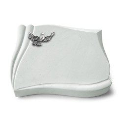 Grabkissen Memory/Omega Marmor Taube (Alu)