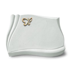 Grabkissen Memory/Omega Marmor Papillon (Bronze)