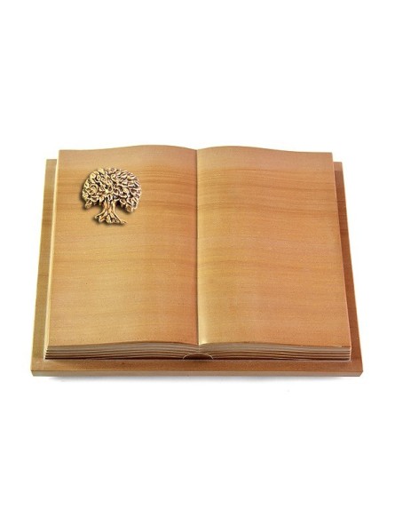 Grabbuch Livre Podest Folia/Woodland Baum 3 (Bronze)