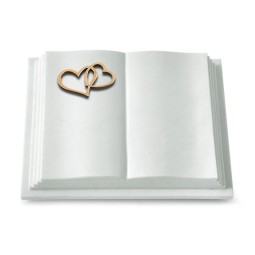 Grabbuch Livre Pagina/Omega Marmor Herzen (Bronze)