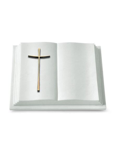 Grabbuch Livre Pagina/Omega Marmor Kreuz 2 (Bronze)