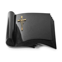 Grabbuch Prestige/Indisch Black Kreuz/Ähren (Bronze)