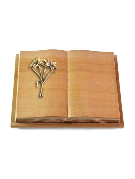 Grabbuch Livre Podest Folia/Woodland Lilie (Bronze)