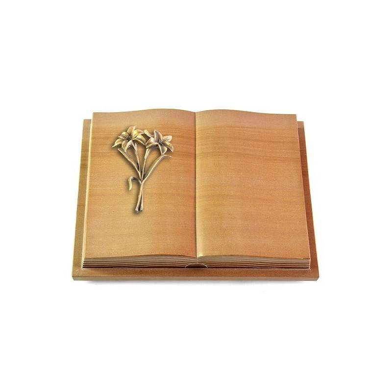 Grabbuch Livre Podest Folia/Woodland Lilie (Bronze)