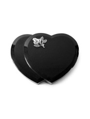 Grabkissen Amoureux/Indisch Black Rose 3 (Alu) 50x40