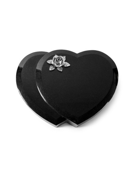 Grabkissen Amoureux/Indisch Black Rose 4 (Alu) 50x40