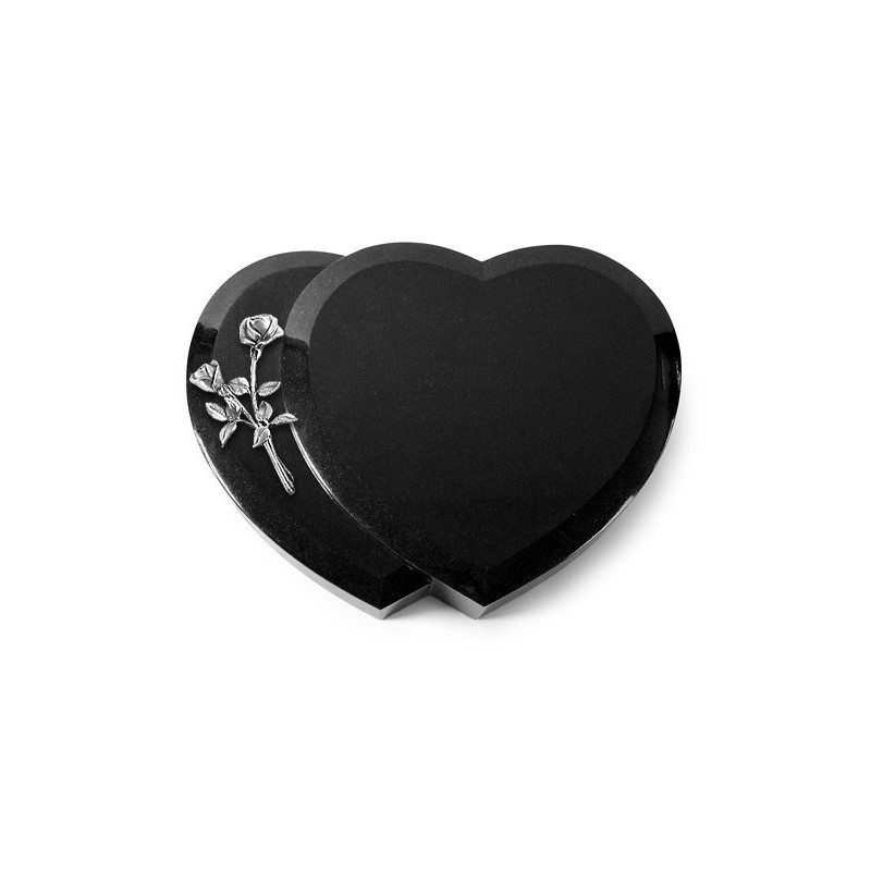 Grabkissen Amoureux/Indisch Black Rose 10 (Alu) 50x40