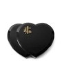 Grabkissen Amoureux/Indisch Black Kreuz 1 (Bronze) 50x40