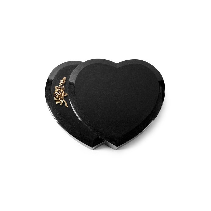 Grabkissen Amoureux/Indisch Black Rose 1 (Bronze) 50x40