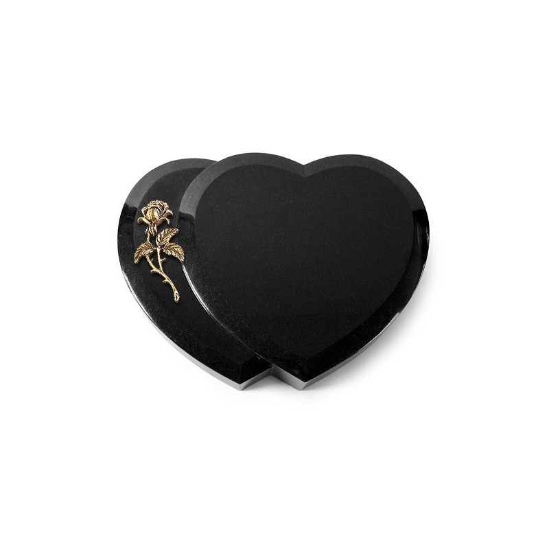 Grabkissen Amoureux/Indisch Black Rose 2 (Bronze) 50x40