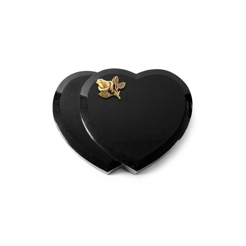 Grabkissen Amoureux/Indisch Black Rose 3 (Bronze) 50x40