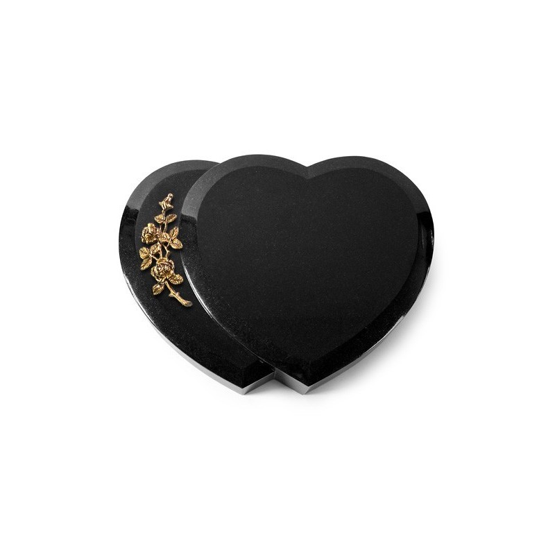 Grabkissen Amoureux/Indisch Black Rose 5 (Bronze) 50x40