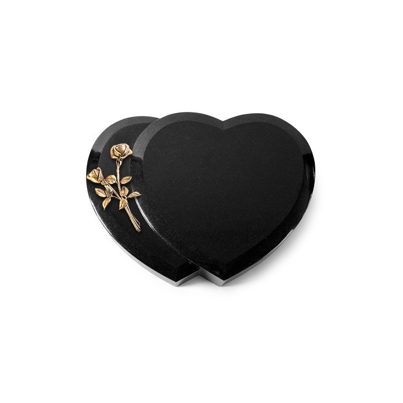 Grabkissen Amoureux/Indisch Black Rose 10 (Bronze) 50x40