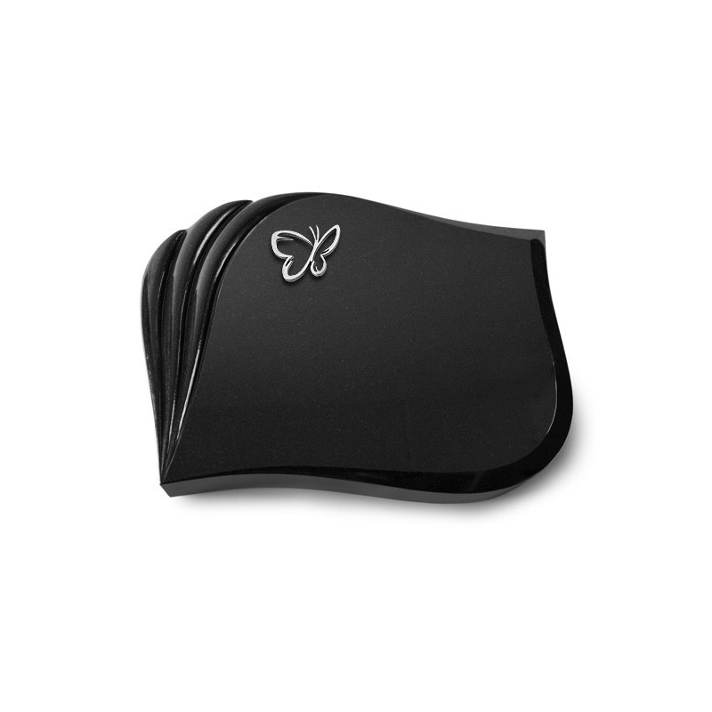 Grabkissen Eterna/Indisch Black Papillon (Alu) 50x40