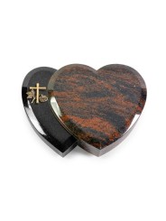 Grabkissen Amoureux/Aruba-Black Kreuz 1 (Bronze)