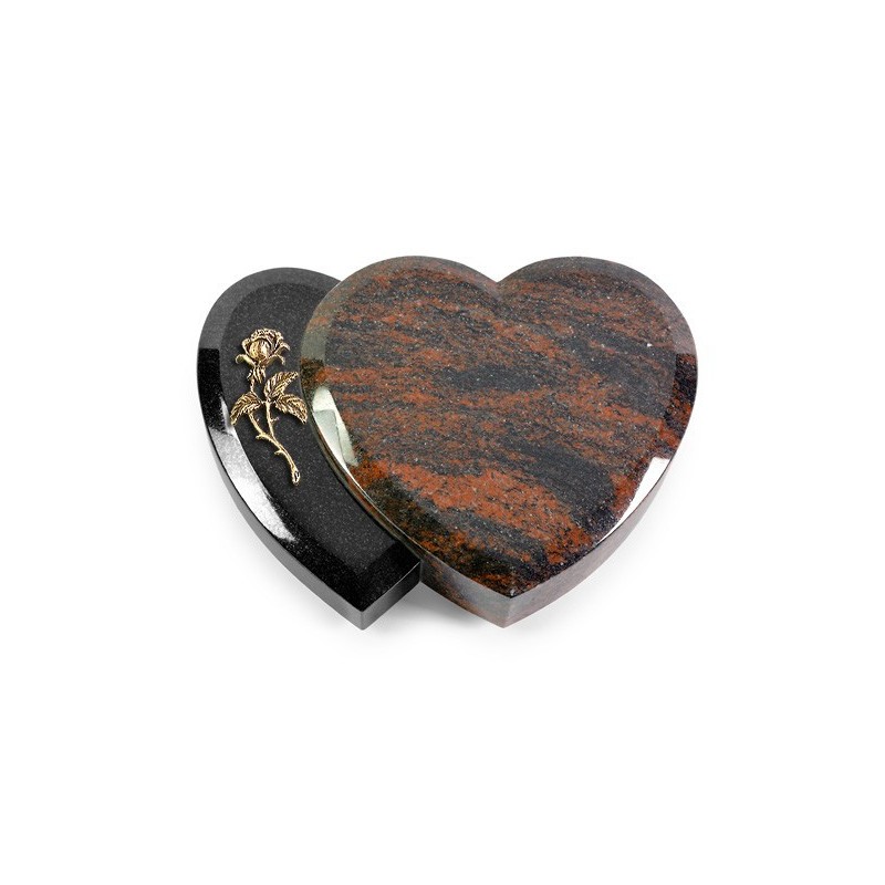 Grabkissen Amoureux/Aruba-Black Rose 2 (Bronze)