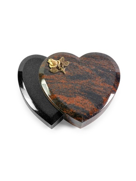 Grabkissen Amoureux/Aruba-Black Rose 3 (Bronze)