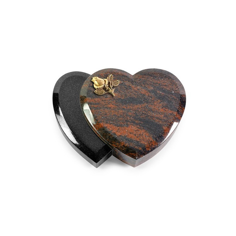 Grabkissen Amoureux/Aruba-Black Rose 3 (Bronze)