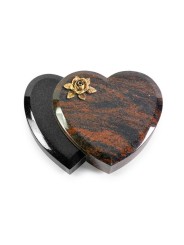 Grabkissen Amoureux/Aruba-Black Rose 4 (Bronze)
