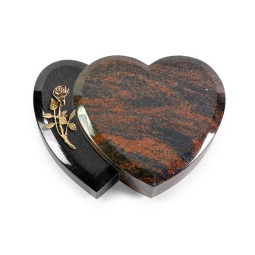 Grabkissen Amoureux/Aruba-Black Rose 6 (Bronze)