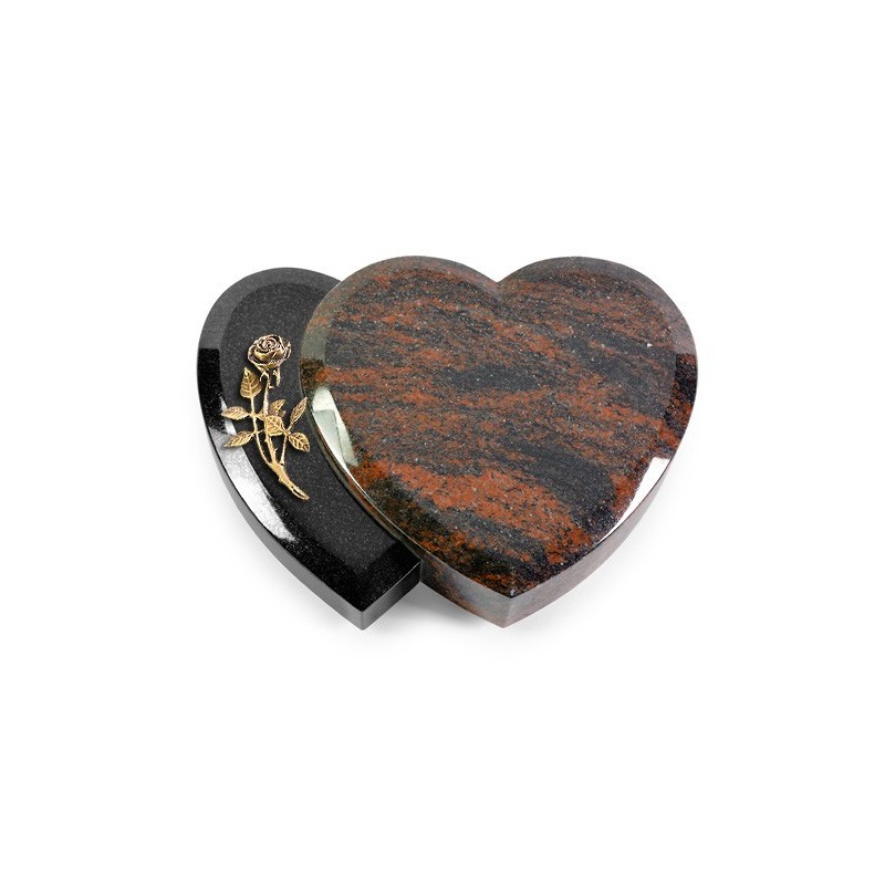 Grabkissen Amoureux/Aruba-Black Rose 6 (Bronze)