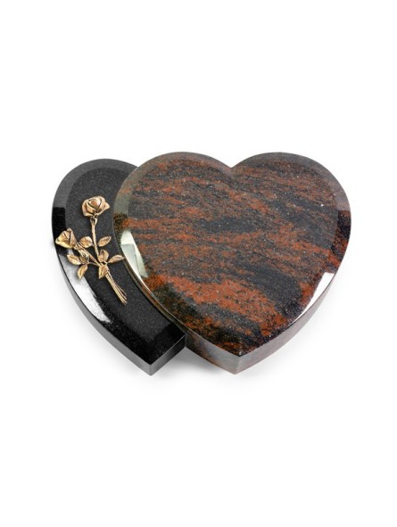 Grabkissen Amoureux/Aruba-Black Rose 10 (Bronze)