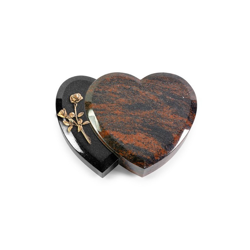 Grabkissen Amoureux/Aruba-Black Rose 10 (Bronze)