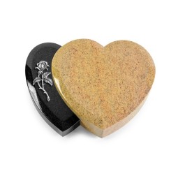 Grabkissen Amoureux/Kashmir-Black Rose 2 (Alu)